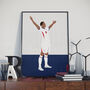 Jude Bellingham World Cup England Football Print, thumbnail 1 of 4