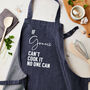 Personalised Blue Denim Can Cook It Apron, thumbnail 1 of 3