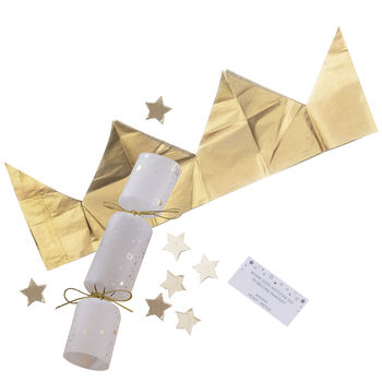 Christmas Gold Confetti Filled Christmas Crackers, 3 of 3
