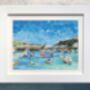 Porthleven Cornwall Upcycled Paper Collage Print, thumbnail 1 of 4