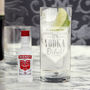 Personalised 'Vodka O Clock' Etched Glass, thumbnail 2 of 4