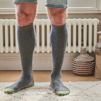 Soft Lambswool Knee Socks For Men, 3 of 4