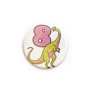 Number Eight Dinosaur Card And Badge Set, 4 of 4