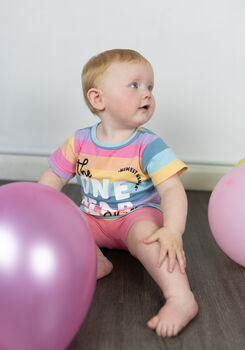 Birthday Club 1st Birthday Rainbow T Shirt, 2 of 6