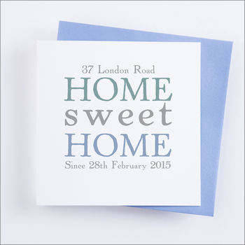 Personalised 'Home Sweet Home' New Home Card, 2 of 9