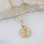 Tiny 9ct Gold St Christopher And Chain, thumbnail 2 of 4