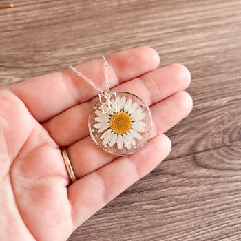 Handmade Real Daisy Necklace, 5 of 7