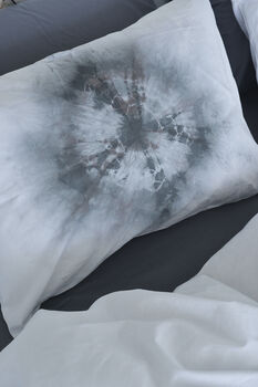Hand Dyed Cotton Duvet Cover Set Yin Yang, 2 of 6