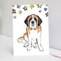 St. Bernard Birthday Card | Saint Bernard Card, thumbnail 1 of 4