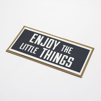 Enjoy The Little Things Flat Card, 5 of 6