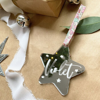 Personalised Name Christmas Tree Decoration, 2 of 6