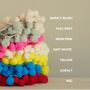 Large Personalised Pom Pom Fairy Light Hoop, thumbnail 6 of 7