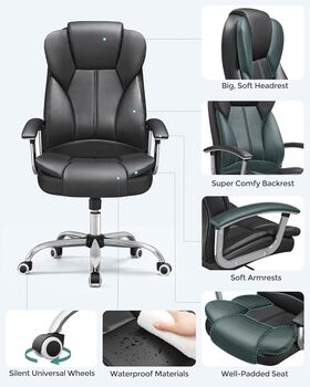 Executive Office Chair Swivel Desk Chair, 3 of 6