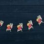 Victorian Paper Garland Father Christmas With His Sack, thumbnail 4 of 5