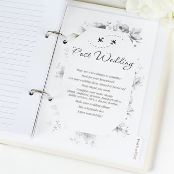 Personalised Botanical Wedding Planner, 11 of 12