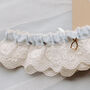 Vintage Embroidered Cotton Lace Garter, thumbnail 2 of 9
