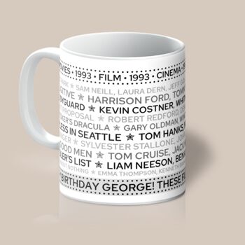 Personalised Mug Of Movies Gift For Any Year, 4 of 6