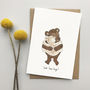 Best Bear Hugs Hand Illustrated Card, thumbnail 1 of 3