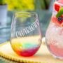 Personalised Rainbow Cocktail Glass Tumbler, thumbnail 1 of 3