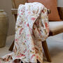 Peony Valley Cotton Quilted Throw, thumbnail 1 of 3