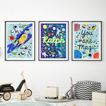 Personalised Children’s Space Prints – Set Of Two To Six, 11 of 12