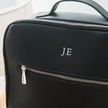 Personalised Luxe Pu Tailored Zipped Backpack, 3 of 5