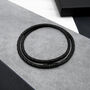Personalised Men's Viking Rune Symbol Slim Leather Black Clasp Bracelet, thumbnail 2 of 5