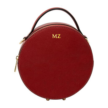 Personalised Leather Round Bag, 12 of 12