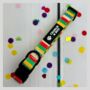 Multi Colour Stripe Dog Collar, thumbnail 1 of 3