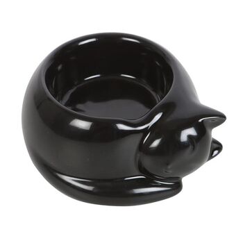 Black Cat Ceramic Tealight Candle Holder, 4 of 4