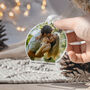 First Christmas Engaged Photo Acrylic Ornament 2025, thumbnail 5 of 9
