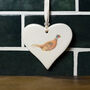 Pheasant Ceramic Heart, thumbnail 3 of 7