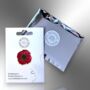 Red Remembrance Poppy Flower Lapel Pin, thumbnail 5 of 8