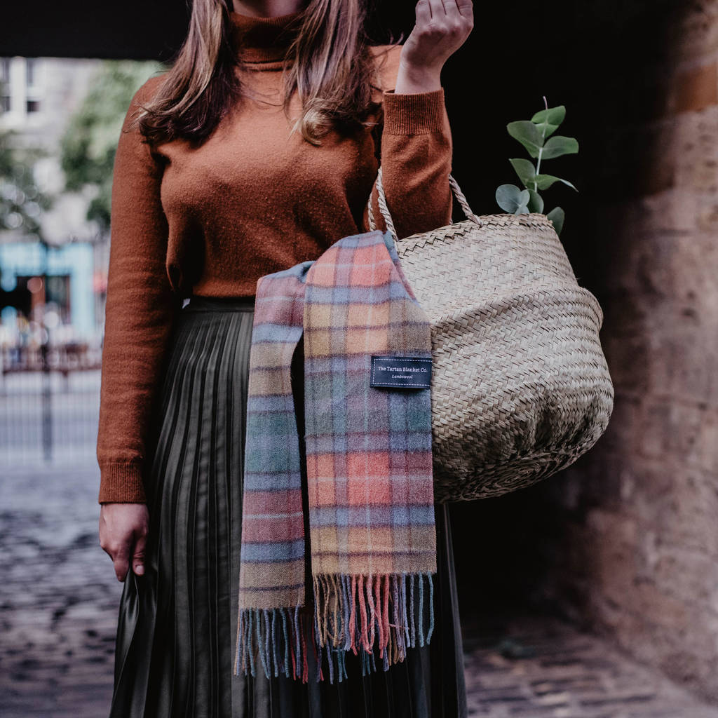 personalised lambswool tartan scarves by the tartan blanket co