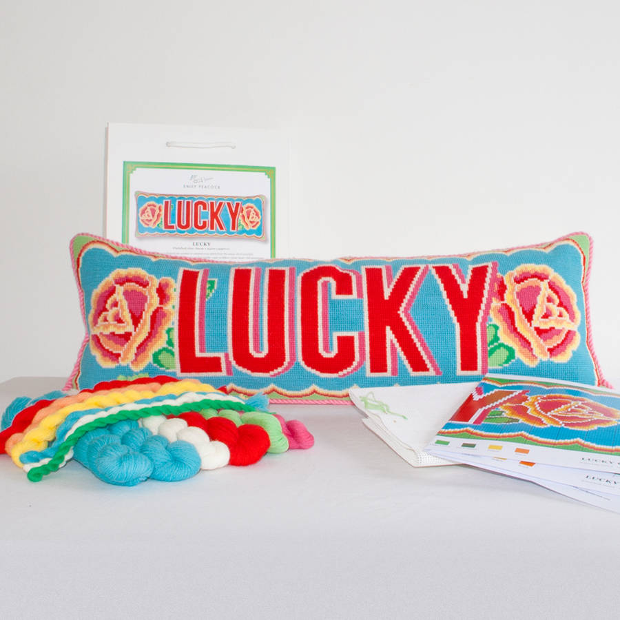 'Lucky' Cross Stitch Kit, 1 of 2