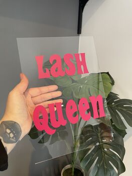 Personalised Clear Acrylic Vinyl Plaque Decor, 5 of 10