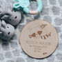 Personalised Wooden Baby Birth Announcement Sign, thumbnail 2 of 2