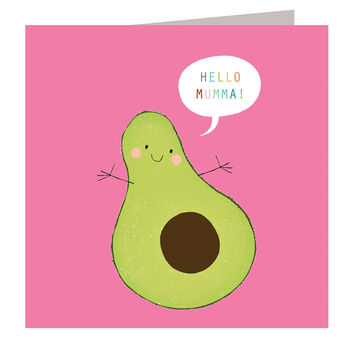 Hello Mumma Avocado Card, 2 of 3