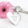 Personalised Heart Silver Plated Keyring, thumbnail 5 of 6