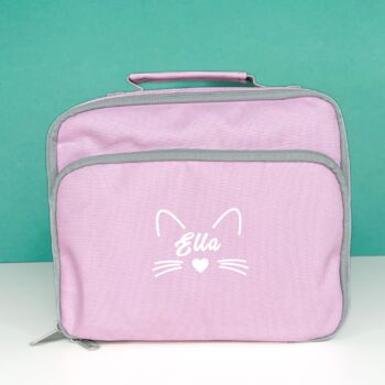 Kids Personalised Cat Lunch Box, 2 of 3