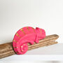 Shelf Chameleon Pink And Gold, thumbnail 5 of 8