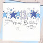 Personalised Starry 16th Birthday Card, thumbnail 2 of 3