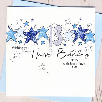 Personalised Starry 16th Birthday Card, 2 of 3