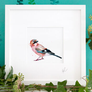 Inky Jay Bird Illustration Print, 8 of 11