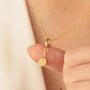 18ct Gold Padel Racket Charm Necklace, thumbnail 1 of 7