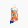 Oranges Fruit Combed Cotton Sheer Pop Socks, thumbnail 4 of 4