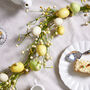 Spring Yellow And Green Easter Eggs Garland, thumbnail 3 of 6