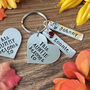 This Auntie Belongs To Heart Shaped Keyring. Swarovski Birthstones, thumbnail 4 of 8