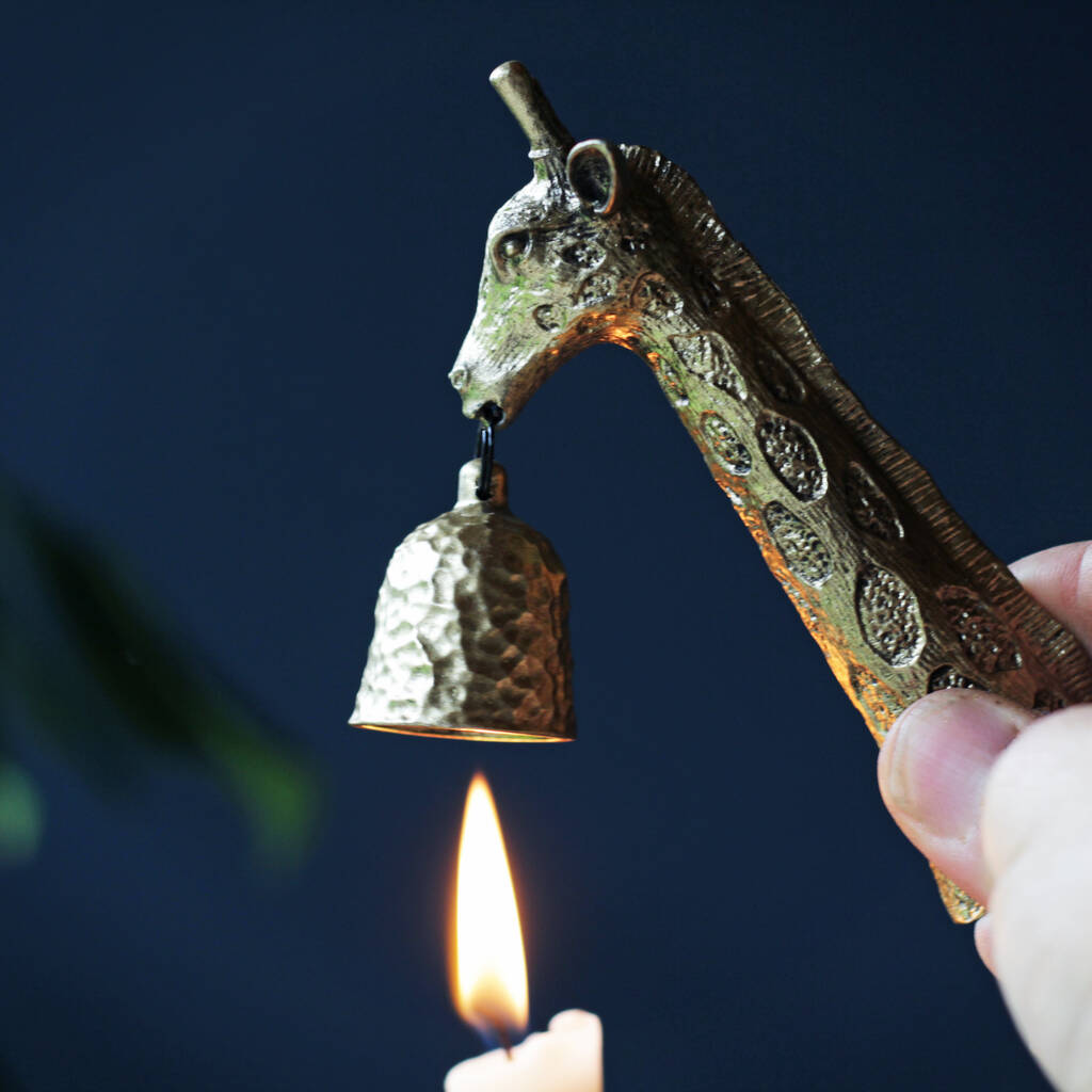 Gold Giraffe Candle Snuffer, 1 of 2