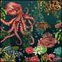 Beneath The Surface Sealife Square Cushion With Underwater Theme, thumbnail 5 of 6